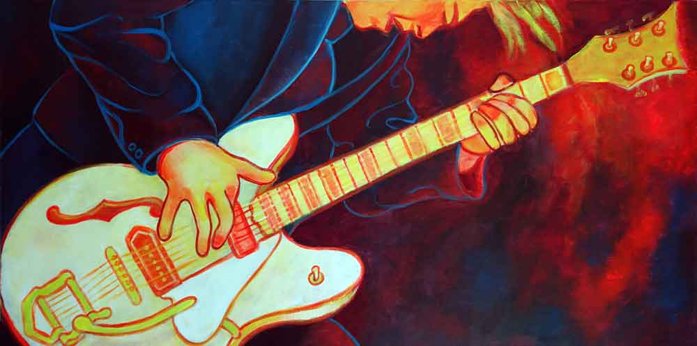 electric guitar painting